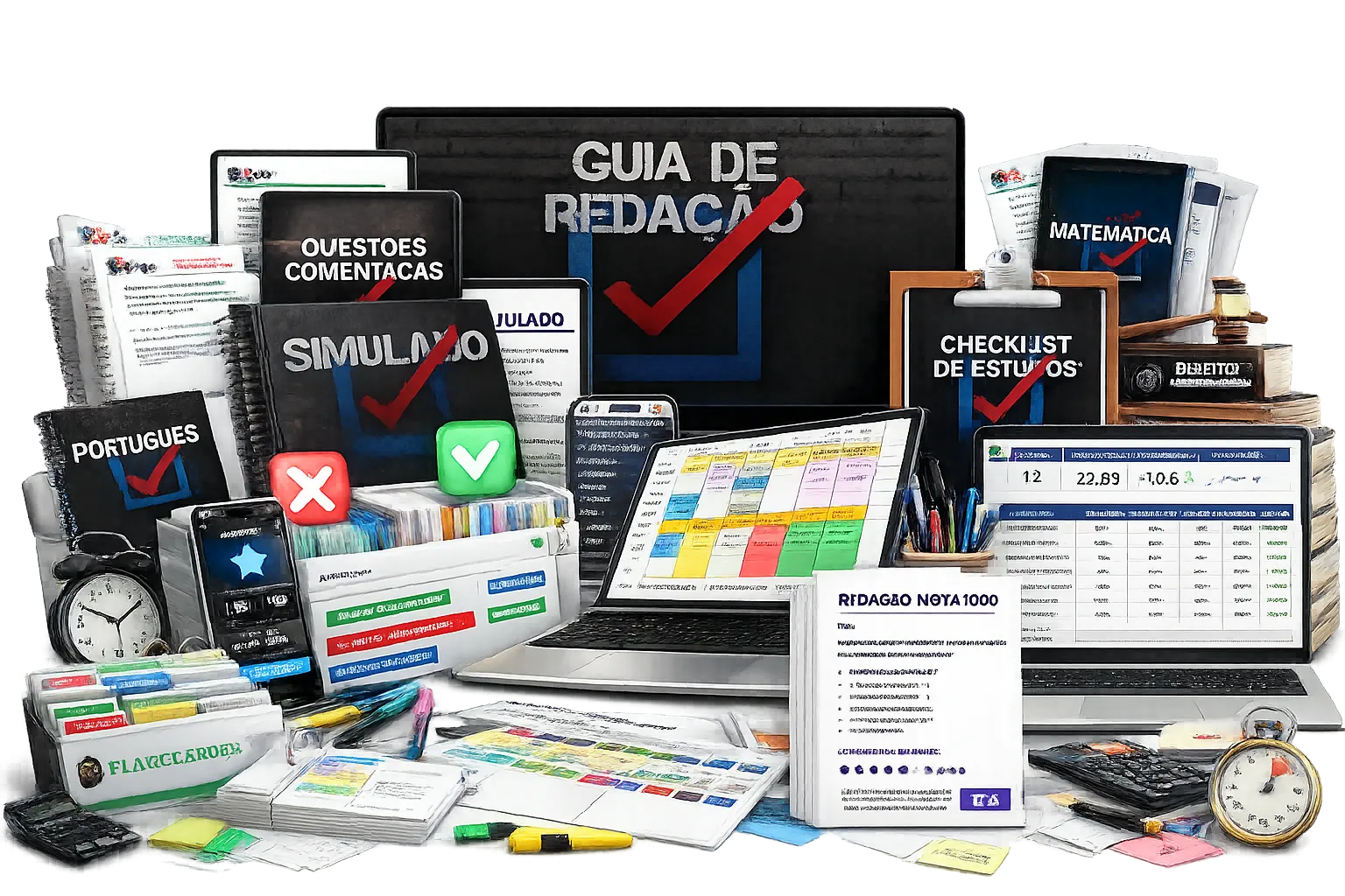 Mockup dos Materiais